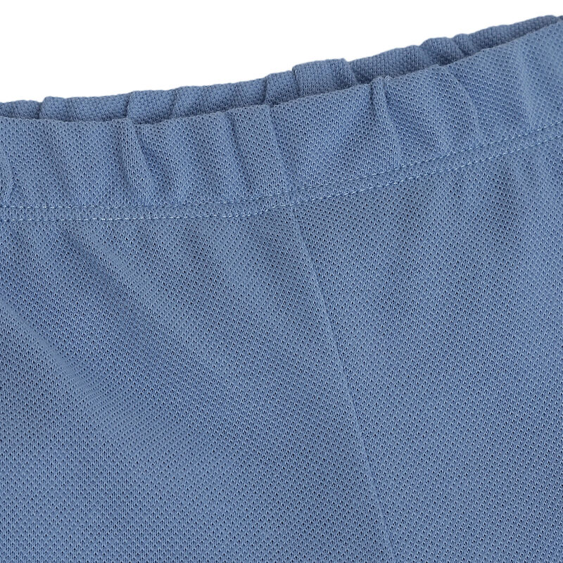 Boys Medium Light Blue Applique Outfit with Short Pants image number 6